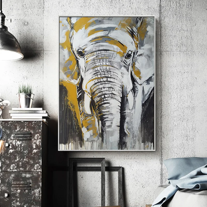 Abstract Animals Oil Painting Modern Elephant Wall Art on Canvas Quadro Prints Painting Wholesale Canvas Art Pictures No Frame
Abstract Animals Oil Painting Modern Elephant Wall Art on Canvas Quadro Prints Painting Wholesale Canvas Art Pictures No Frame