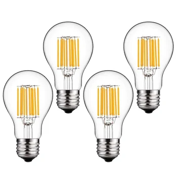 4pcs 10W E27 LED Vintage Filaments Light Bulb A60 Classic Bulbs Warm White 2700K Antique Lamp LKS99
4pcs 10W E27 LED Vintage Filaments Light Bulb A60 Classic Bulbs Warm White 2700K Antique Lamp LKS99