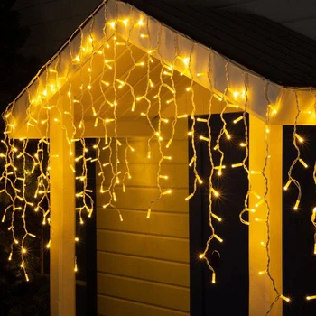 Garland "Fringe" 3 х 0.9 m, IP65, white thread, 232 LED, warm white glow, fixing, 220 V
Garland "Fringe" 3 х 0.9 m, IP65, white thread, 232 LED, warm white glow, fixing, 220 V