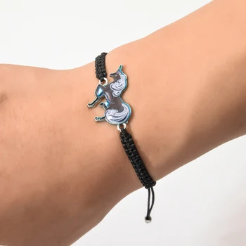 60pcs/Set Enamel Unicorn Charms Bracelet for Women Girl Adjustable Braided Rope Chain Animal Anklet Wristband Jewelry Gift
60pcs/Set Enamel Unicorn Charms Bracelet for Women Girl Adjustable Braided Rope Chain Animal Anklet Wristband Jewelry Gift