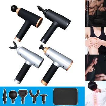 EMS Massage Gun Rechargeable Muscle Stimulator Tissue Massager Body Relaxation Slimming Shaping Pain Relief 9Gears 5 Heads
EMS Massage Gun Rechargeable Muscle Stimulator Tissue Massager Body Relaxation Slimming Shaping Pain Relief 9Gears 5 Heads