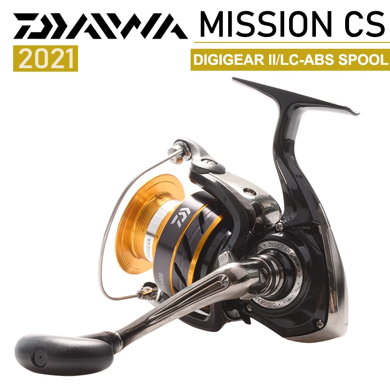 

DAIWA MISSION CS Fishing Spinning Reels 4000 Series 3+1 BB Gear Ratio 5.3:1 Max Drag 6kg Saltwater Metal Spool Waterproof Wheels