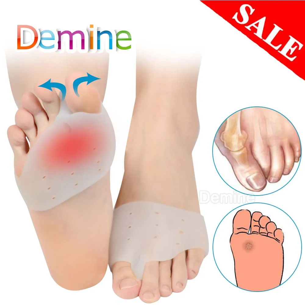 Demine Gel Silicone Hallux Valgus Orthotic Insoles Toe Separator Toe Correction Cushion Forefoot Heel Apply to Bunonia Inserts
Demine Gel Silicone Hallux Valgus Orthotic Insoles Toe Separator Toe Correction Cushion Forefoot Heel Apply to Bunonia Inserts