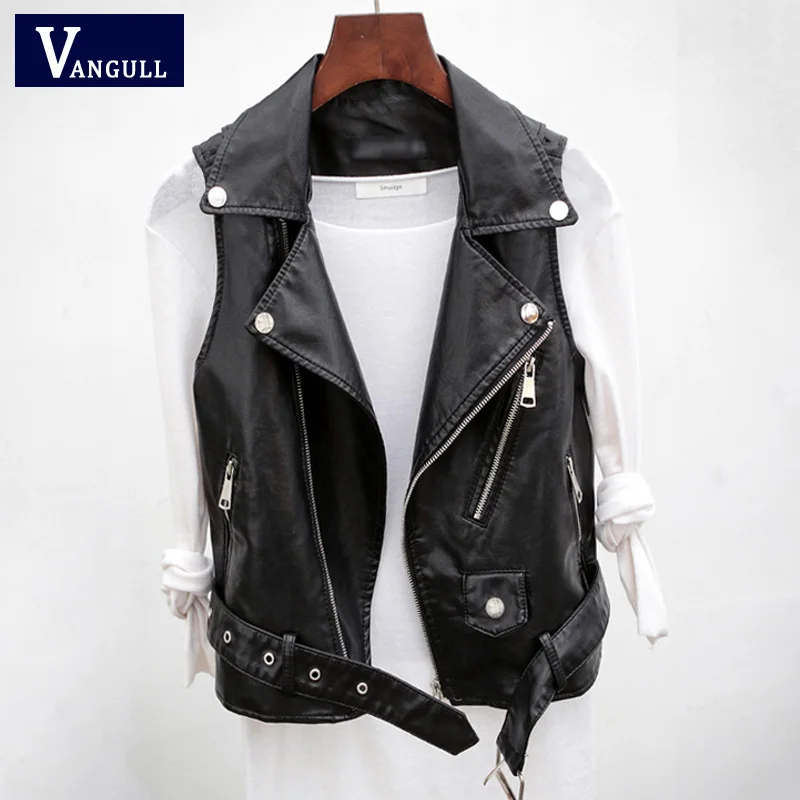 VANGULL PU Leather Waistcoat Women Motorcycle Vest coat 2019 New High Quality sleeveless Vests large size 4xl Tops
VANGULL PU Leather Waistcoat Women Motorcycle Vest coat 2019 New High Quality sleeveless Vests large size 4xl Tops