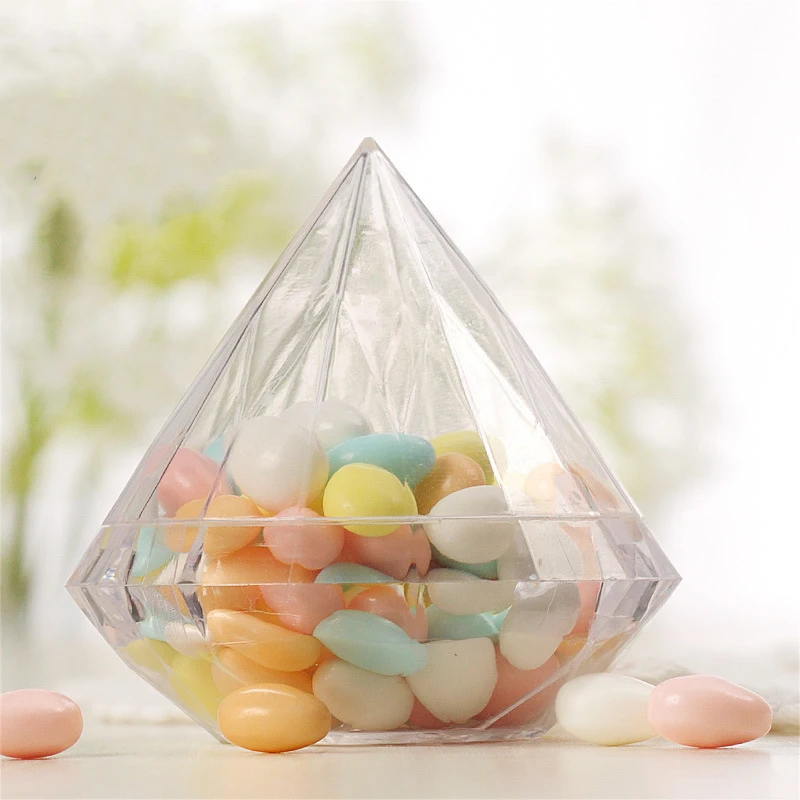 Candy Box Unique Transparent Diamond Shape Gift Box Sugar Box For Ceremony Party
Candy Box Unique Transparent Diamond Shape Gift Box Sugar Box For Ceremony Party