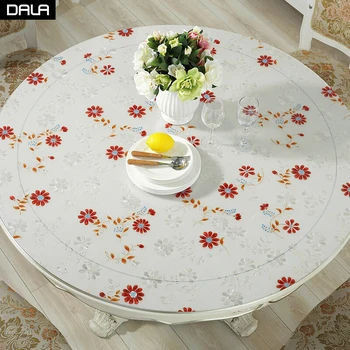 DALA Round PVC Tablecloth Waterproof Plastic Tablecloth Cover Cloths Mat for Home Decoration Kitchen Dinning Table Placemat
DALA Round PVC Tablecloth Waterproof Plastic Tablecloth Cover Cloths Mat for Home Decoration Kitchen Dinning Table Placemat
