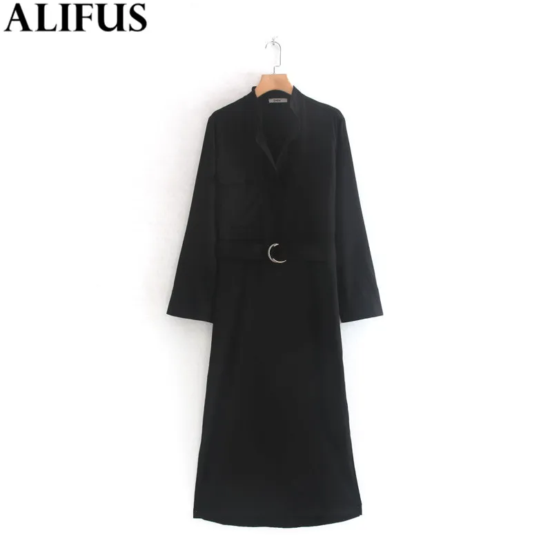 Fashion Za Women Dress 2019 Vintage Solid Color Sashes Chic V Neck Long Sleeve Casual Elegant Dresses Female Ladies Vestidos
Fashion Za Women Dress 2019 Vintage Solid Color Sashes Chic V Neck Long Sleeve Casual Elegant Dresses Female Ladies Vestidos
