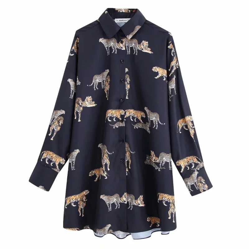 2020 Casual Vintage Blouse Animal Print OG0705 2020 Casual Vintage Blouse Animal Print OG0705