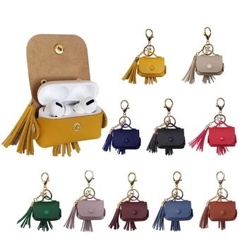 PU Leather Earphone Case for Airpods Pro Case Fashion Color Cover for Apple Air Pods Pro 3 Headphone Earpods Earbuds with Strap
PU Leather Earphone Case for Airpods Pro Case Fashion Color Cover for Apple Air Pods Pro 3 Headphone Earpods Earbuds with Strap