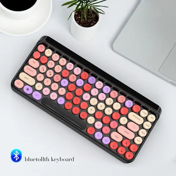 Wireless Bluetooth Keyboard Mini Round Keycaps Gaming Keyboard For Macbook iPhone iPad Tablet Laptop Computer Multimedia Keypad
Wireless Bluetooth Keyboard Mini Round Keycaps Gaming Keyboard For Macbook iPhone iPad Tablet Laptop Computer Multimedia Keypad