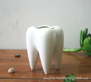 Tooth Shape White Ceramic Mini Flower Pot Modern Design Planter Teeth Model Mini Desktop Pot Birthday Gift Sundries Storage
Tooth Shape White Ceramic Mini Flower Pot Modern Design Planter Teeth Model Mini Desktop Pot Birthday Gift Sundries Storage