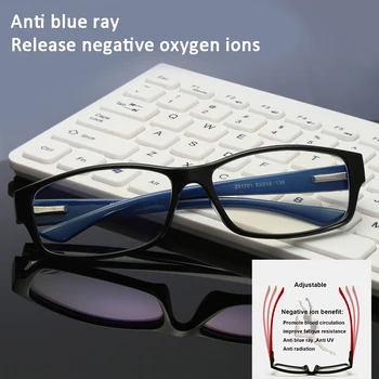 Computer Glasses Negative-Ion Anti Blue Light Blocking Filter Reduces Digital Eye Strain Clear Regular Gaming Goggles Eyewear
Computer Glasses Negative-Ion Anti Blue Light Blocking Filter Reduces Digital Eye Strain Clear Regular Gaming Goggles Eyewear