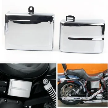Chrome Motorcycle Battery Right +Left Side Cover Guards For Harley Dyna Fat Street Bob Low Rider Super Glide 2006-2017 
Chrome Motorcycle Battery Right +Left Side Cover Guards For Harley Dyna Fat Street Bob Low Rider Super Glide 2006-2017