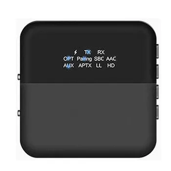 2 in 1 Bluetooth 5.0 Audio Receiver and Transmitter Optical Wireless 3.5mm Audio AUX Adapter APTX HD for Headphones
2 in 1 Bluetooth 5.0 Audio Receiver and Transmitter Optical Wireless 3.5mm Audio AUX Adapter APTX HD for Headphones