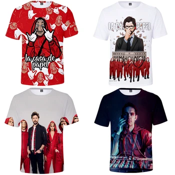 La casa de papel Shirt Funny Money Heist Printed T-shirts Men House of Paper Tshirt Casual Loose Clothing Male TV Series Tshirts
La casa de papel Shirt Funny Money Heist Printed T-shirts Men House of Paper Tshirt Casual Loose Clothing Male TV Series Tshirts