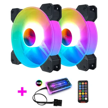 COOLMOON F-YH Computer Case PC Cooling Fan RGB Adjust 120mm Quiet + IR Remote New Computer Cooler RGB CPU Case Fan TWO In One
COOLMOON F-YH Computer Case PC Cooling Fan RGB Adjust 120mm Quiet + IR Remote New Computer Cooler RGB CPU Case Fan TWO In One
