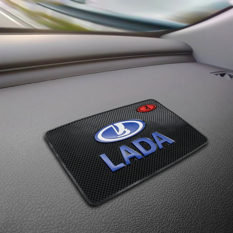 Нескользящий коврик для телефона с логотипом автомобиля нескользящий Lada VESTA niva