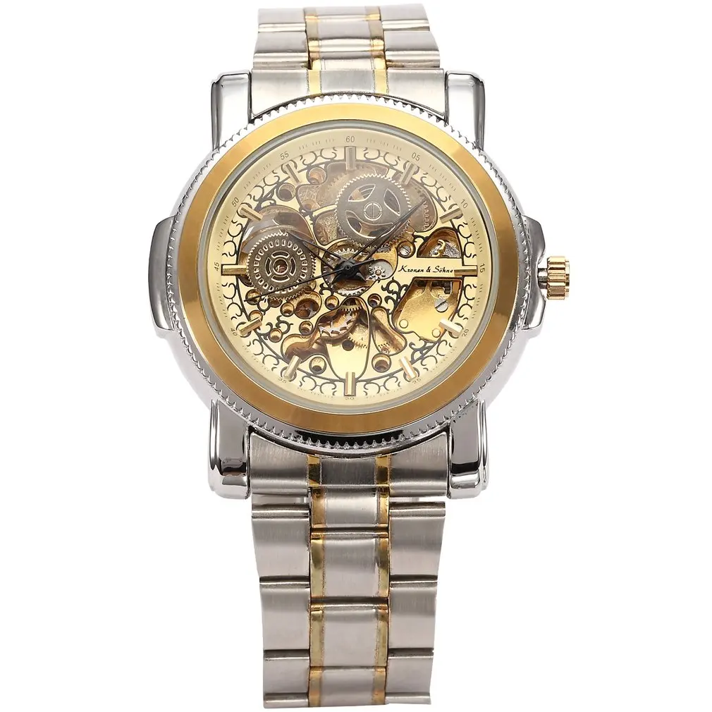 Luxury KS Royal Carving Skeleton Steampunk Automatic Golden Stainless Full Steel Dress Business Mechanical Men's Watches /KS139
Luxury KS Royal Carving Skeleton Steampunk Automatic Golden Stainless Full Steel Dress Business Mechanical Men's Watches /KS139