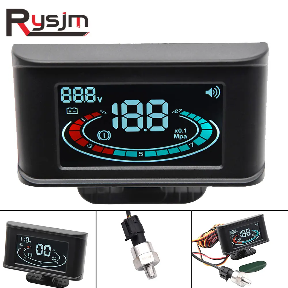 2 in 1 LCD Air Suspension Gauge + voltmeter auto Air Ride Air Pressure Gauge Mpa 1/8 NPT Electrical Sensors voltage meter 12v
2 in 1 LCD Air Suspension Gauge + voltmeter auto Air Ride Air Pressure Gauge Mpa 1/8 NPT Electrical Sensors voltage meter 12v