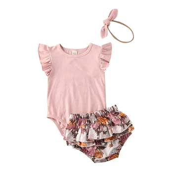 Summer Baby Clothing Ruffle Sleeve Tops Floral Shorts Cute Infant Girls Clothes Sets Cotton Clothing
Summer Baby Clothing Ruffle Sleeve Tops Floral Shorts Cute Infant Girls Clothes Sets Cotton Clothing
