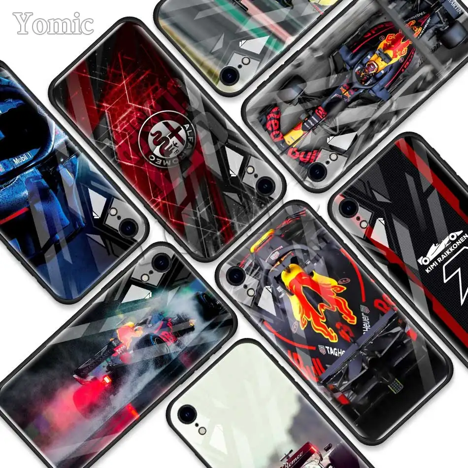 for Formula 1 Tempered Glass Case for Apple iPhone XR 7 8 6 6S Plus X XS MAX Soft Edge Mobile Phone Bag Cover Shell
for Formula 1 Tempered Glass Case for Apple iPhone XR 7 8 6 6S Plus X XS MAX Soft Edge Mobile Phone Bag Cover Shell