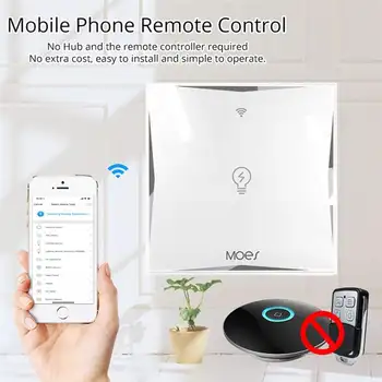 AC100-240V 1 Gang WiFi Smart Remote Control Light Switch Work With Amazon Alexa Google Home EU Type
AC100-240V 1 Gang WiFi Smart Remote Control Light Switch Work With Amazon Alexa Google Home EU Type