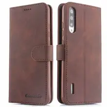 Fundas para Xiaomi Mi A3 9 Lite funda abatible magnética de lujo mate Cartera de cuero teléfono bolsas en Xiomi Mi CC9 CC9E A3 Pro Coque(China)