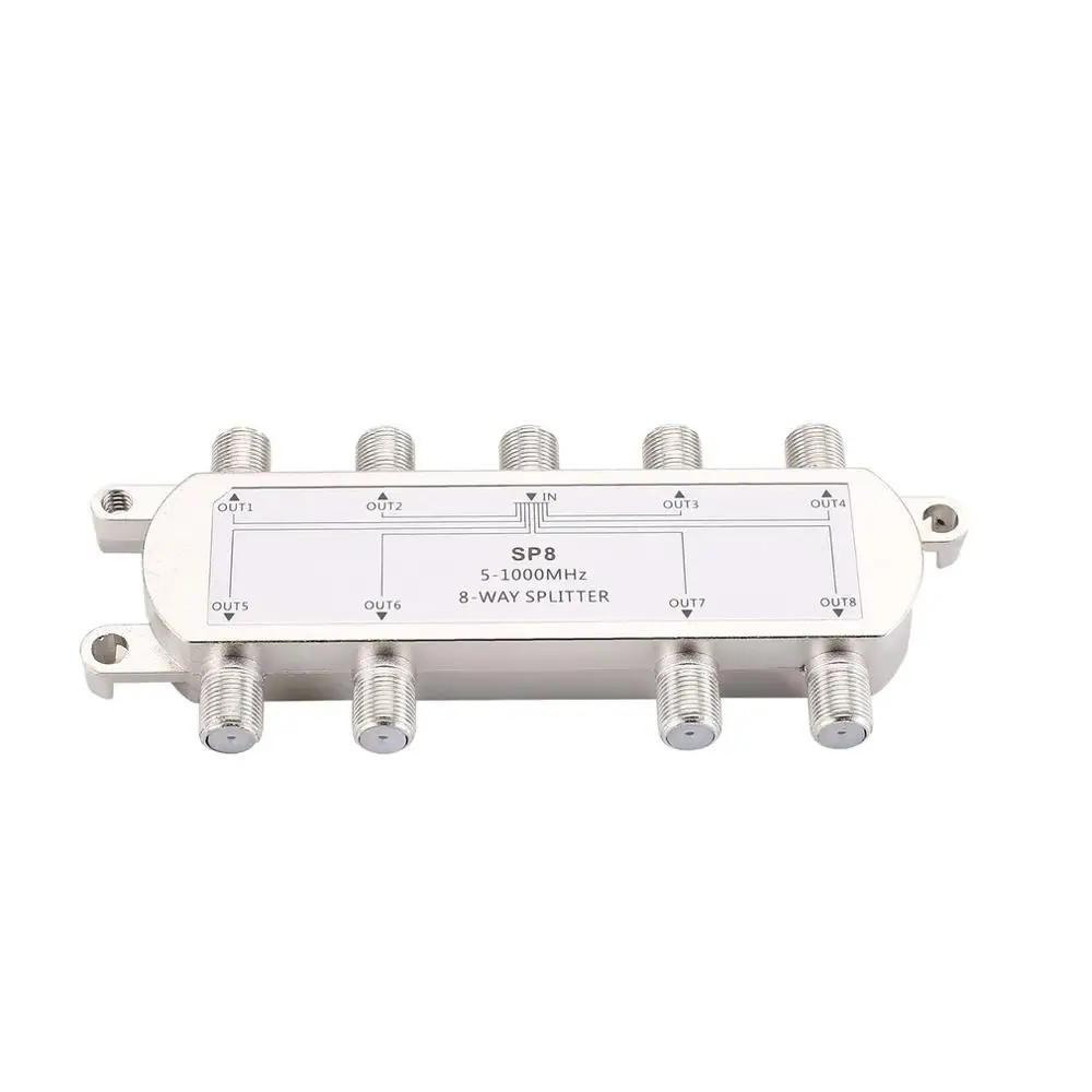 5-1000 MHz 8-way Splitter / high frequency satellite signal power Splitter Satellite TV Receiver For SATV / CATV design
5-1000 MHz 8-way Splitter / high frequency satellite signal power Splitter Satellite TV Receiver For SATV / CATV design