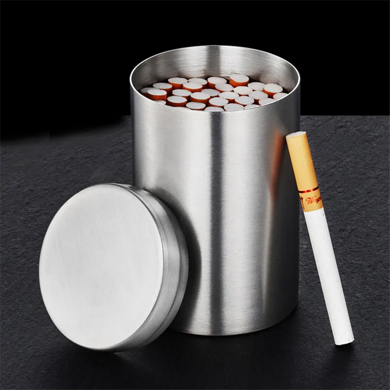 Cigarette Box Metal Can Hold 50 Pcs Cigarette for Cigarette Lighter Cigarette Case Stainless Steel Smoke Can Storage Sealed Tank
Cigarette Box Metal Can Hold 50 Pcs Cigarette for Cigarette Lighter Cigarette Case Stainless Steel Smoke Can Storage Sealed Tank