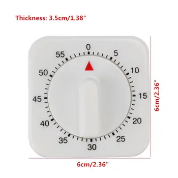 Square 60 Minute Mechanical Kitchen Cooking Timer Countdown Alarm Food Preparation Baking Mechanical Time
Square 60 Minute Mechanical Kitchen Cooking Timer Countdown Alarm Food Preparation Baking Mechanical Time