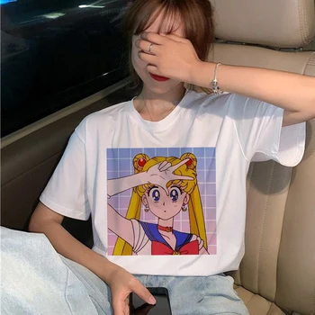 Kawaii Sailor Moon T Shirt Women Harajuku Ullzang Fashion Cartoon Cat T-shirt 90s Aesthetic Tshirt Korean Style Top Tees Female
Kawaii Sailor Moon T Shirt Women Harajuku Ullzang Fashion Cartoon Cat T-shirt 90s Aesthetic Tshirt Korean Style Top Tees Female