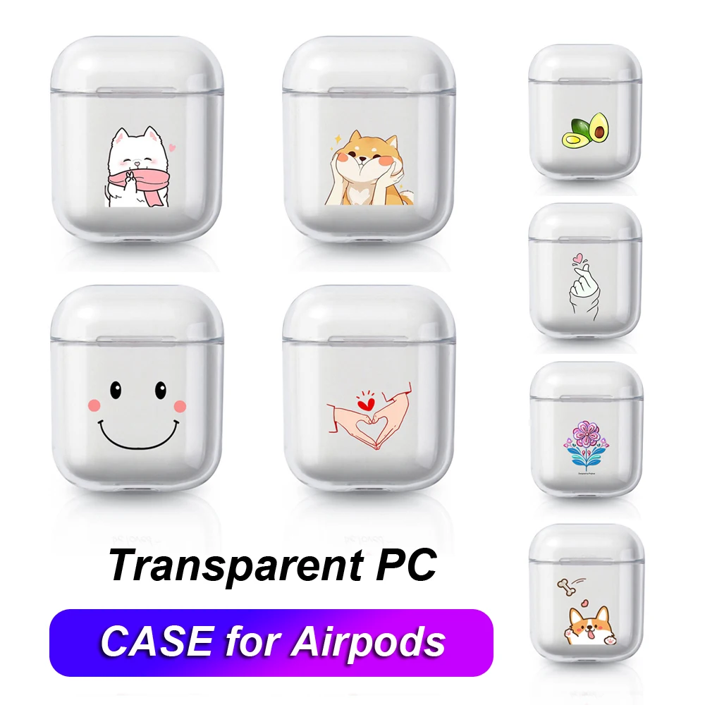 Clear PC Protective Cute Cartoon Case Pattern Hard Case Cover Shockproof Cover Skin Box For Apple Airpods Bluetooth Earphone
Clear PC Protective Cute Cartoon Case Pattern Hard Case Cover Shockproof Cover Skin Box For Apple Airpods Bluetooth Earphone