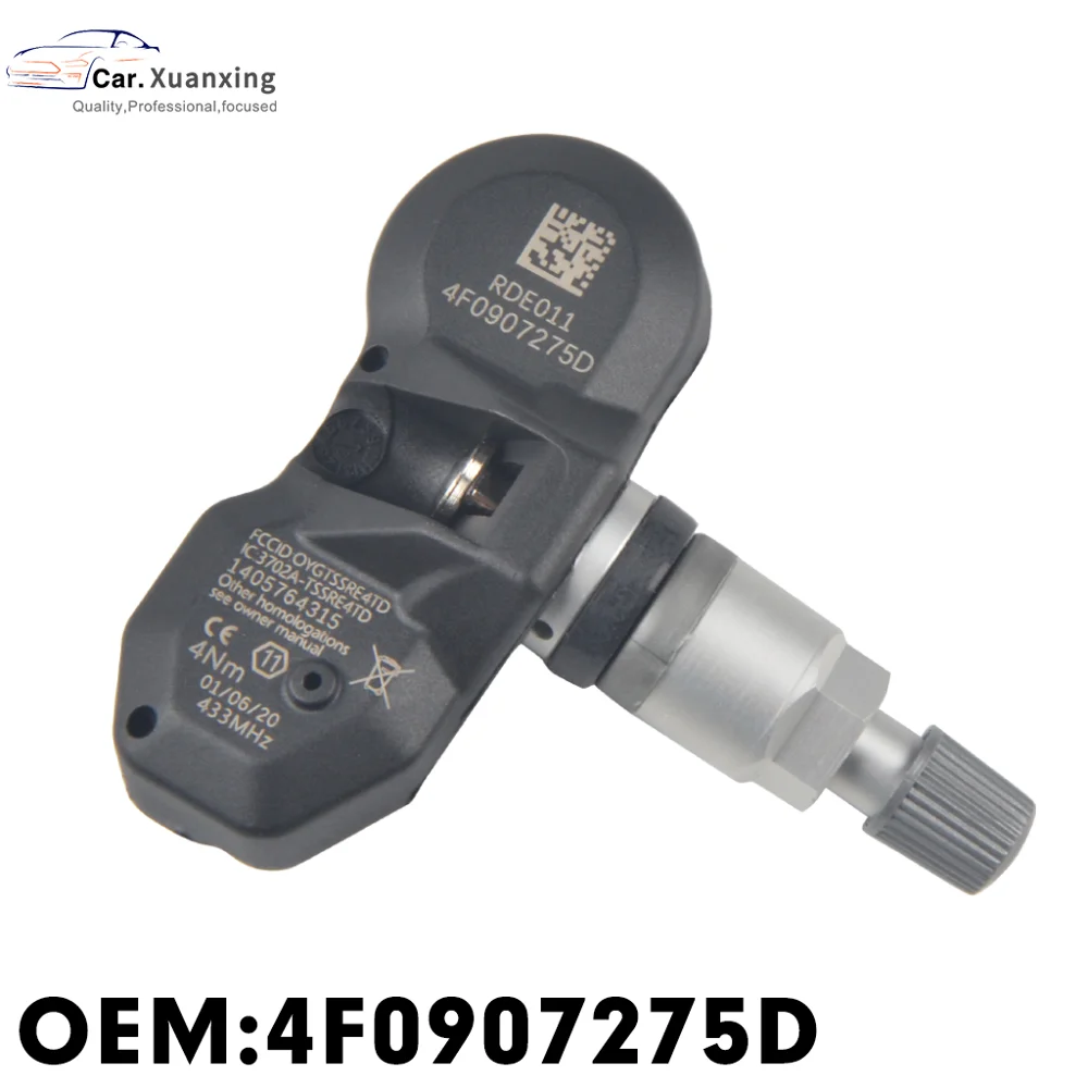 4F0907275D датчик давления в шинах Система мониторинга TPMS 433 МГц для Volkswagen Touareg Audi Q7 A6 A7 Bentley Continental
4F0907275D датчик давления в шинах Система мониторинга TPMS 433 МГц для Volkswagen Touareg Audi Q7 A6 A7 Bentley Continental