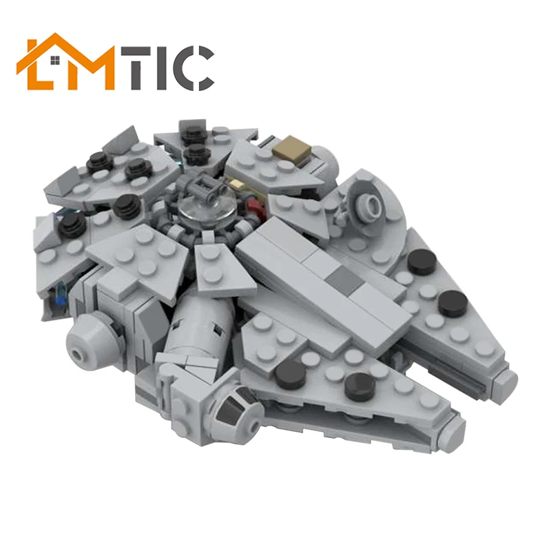 BuildMOC-4146 Star Set Wars Millenn ium Falcon - Micro -With cradle stand 282pcs Building Blocks Diy Bricks Toys Gift For Kids
BuildMOC-4146 Star Set Wars Millenn ium Falcon - Micro -With cradle stand 282pcs Building Blocks Diy Bricks Toys Gift For Kids