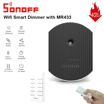 Sonoff D1 Smart Dimmer Switch Wifi Switch Module 433Mhz RF Remote Voice Control Light Adjust via eWeLink APP Alexa Google Home
Sonoff D1 Smart Dimmer Switch Wifi Switch Module 433Mhz RF Remote Voice Control Light Adjust via eWeLink APP Alexa Google Home