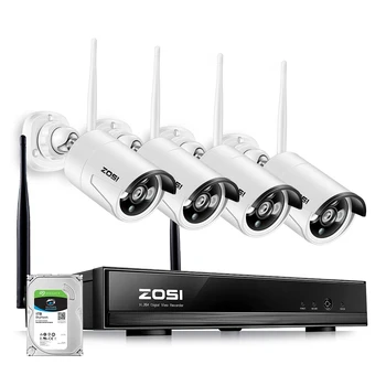 ZOSI Plug & Play Wireless 4CH CCTV Camera System P2P Wireless 1080P NVR & IP Camera 960P Outdoor Bullet Wifi Surveillance System
ZOSI Plug & Play Wireless 4CH CCTV Camera System P2P Wireless 1080P NVR & IP Camera 960P Outdoor Bullet Wifi Surveillance System