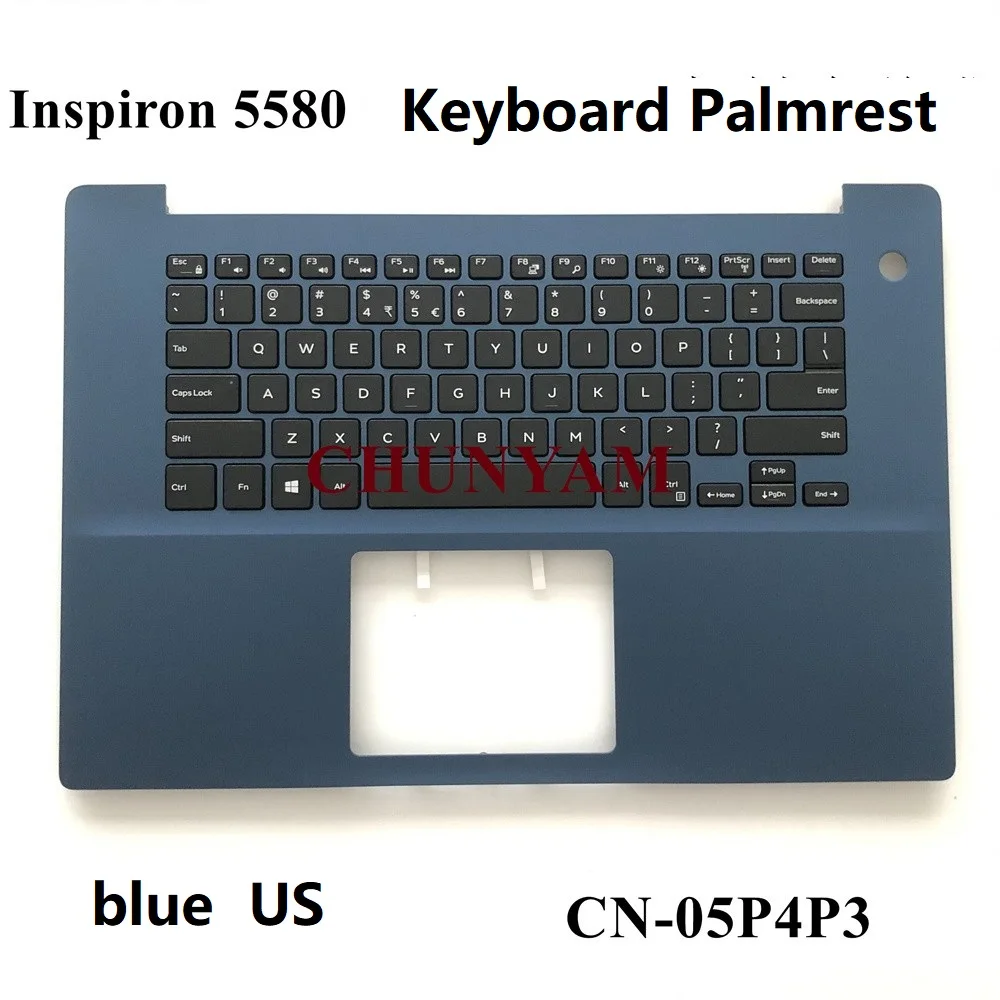 Новые оригинальные Крышка US клавиатура для ноутбука Dell Inspiron 15 5580 Ноутбук Упор рук