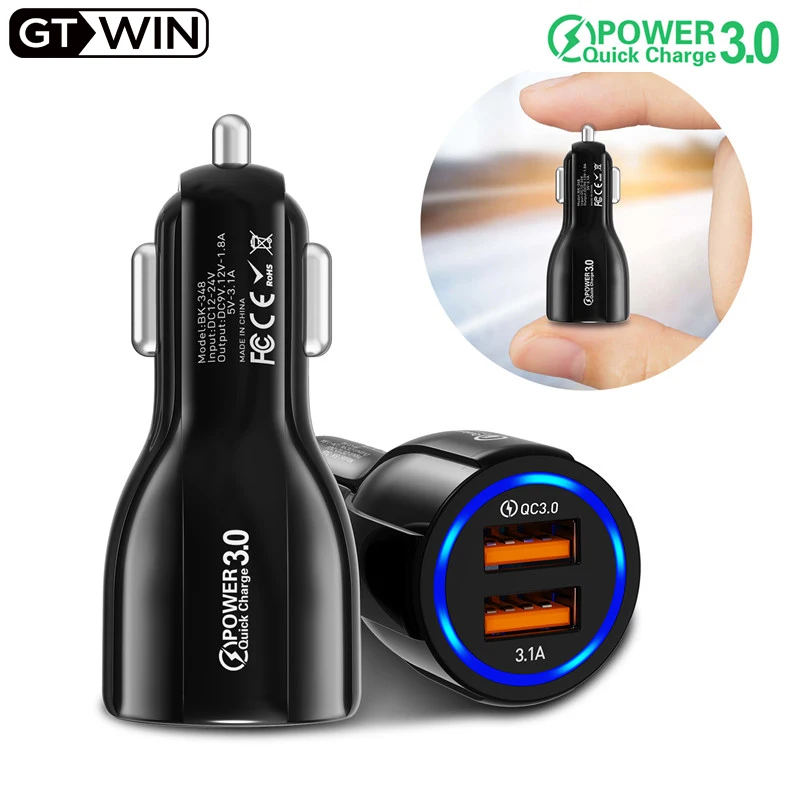 GTWIN Car USB Charger Quick Charge 3.0 2.0 Mobile Phone Charger 2 Port USB Fast for iPhone 7 8 X XS For Samsung S9 Car-Charger
GTWIN Car USB Charger Quick Charge 3.0 2.0 Mobile Phone Charger 2 Port USB Fast for iPhone 7 8 X XS For Samsung S9 Car-Charger