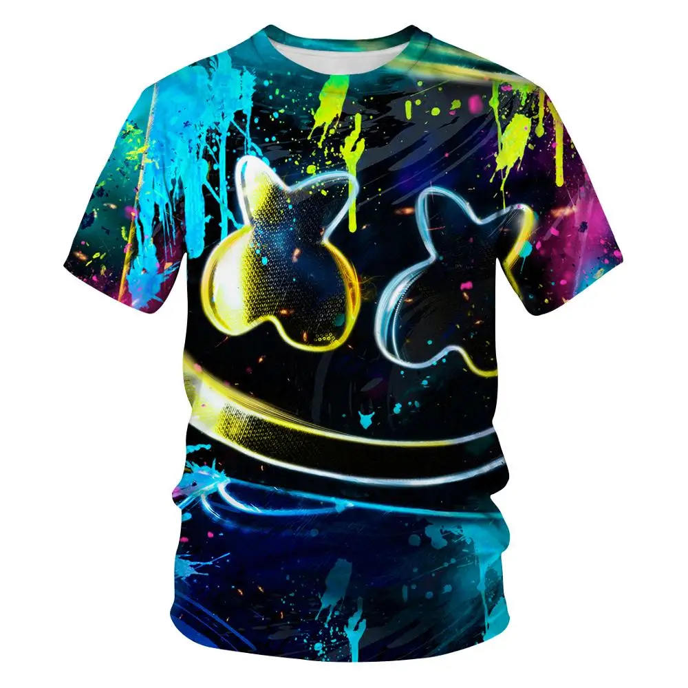 2020 men trend funny new T-shirt 3D cartoon marshmallow funny glittering angel and devil couple t-shirt men and women basket
2020 men trend funny new T-shirt 3D cartoon marshmallow funny glittering angel and devil couple t-shirt men and women basket
