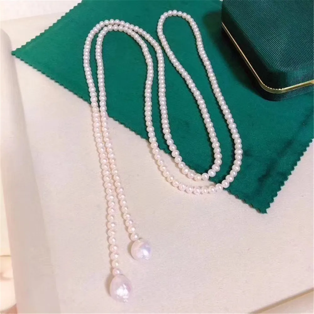 YKNRBPH женское длинное жемчужное ожерелье высокого качества для невесты свадьбы