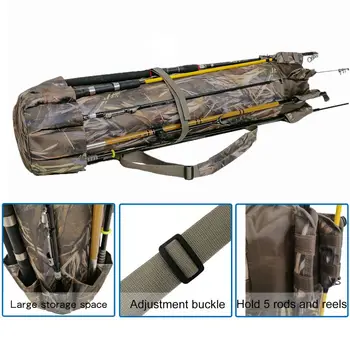 Portable Fishing Multifunction Waterproof Nylon Fishing Bags Fishing Rod Bag Case Fishing Tackle Tools Storage Bag 
Portable Fishing Multifunction Waterproof Nylon Fishing Bags Fishing Rod Bag Case Fishing Tackle Tools Storage Bag