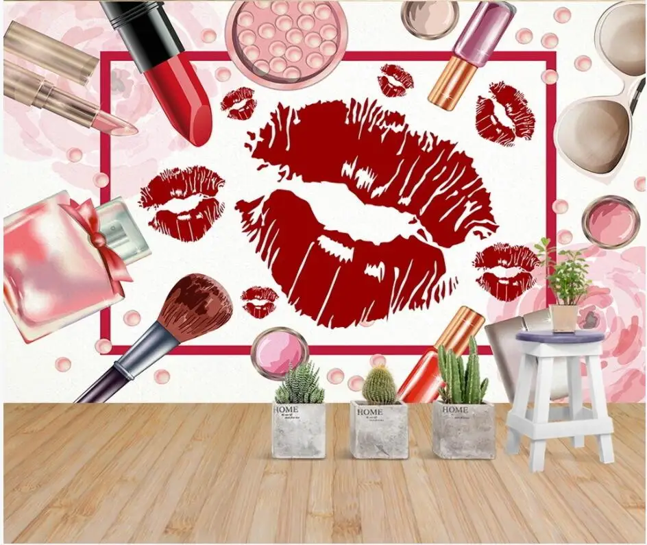 WDBH Custom photo mural 3d wallpaper Red Lips Cosmetics Makeup Beauty Shop Manicure Shop 3d wall mural wallpaper for living room
WDBH Custom photo mural 3d wallpaper Red Lips Cosmetics Makeup Beauty Shop Manicure Shop 3d wall mural wallpaper for living room