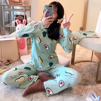 Wholesale Pajamas Sets Spring Autumn 22 Style Thin Carton Generation Women Long Sleepwear Suit Home Women Gift Female Sleepwear
Wholesale Pajamas Sets Spring Autumn 22 Style Thin Carton Generation Women Long Sleepwear Suit Home Women Gift Female Sleepwear