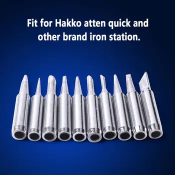 Professional 10Pcs/Lot Silver Soldering Iron Tips Kit Set Length 4.2cm High Quality Solder Iron Tip For Soldering rework station
Professional 10Pcs/Lot Silver Soldering Iron Tips Kit Set Length 4.2cm High Quality Solder Iron Tip For Soldering rework station