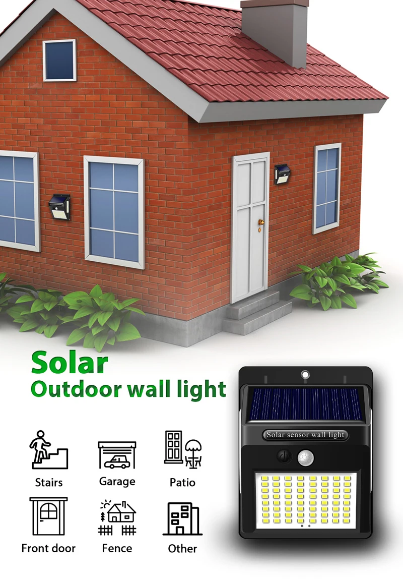 Outdoor Solar Powered LED Light With Light And Motion Sensor Outdoor Solar Powered LED Light With Light And Motion Sensor
