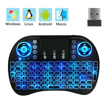 2.4G I8 Mini Wireless Keyboard Backlit Touchpad Air Mouse English Remote Control with USB Receiver for Android TV Mac BOX PS3
2.4G I8 Mini Wireless Keyboard Backlit Touchpad Air Mouse English Remote Control with USB Receiver for Android TV Mac BOX PS3