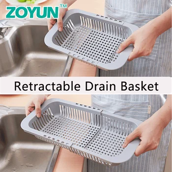 Kitchen sink drain basket retractable washing fruit plasticput tableware shelf household dish rack vegetable storage rack basket
Kitchen sink drain basket retractable washing fruit plasticput tableware shelf household dish rack vegetable storage rack basket