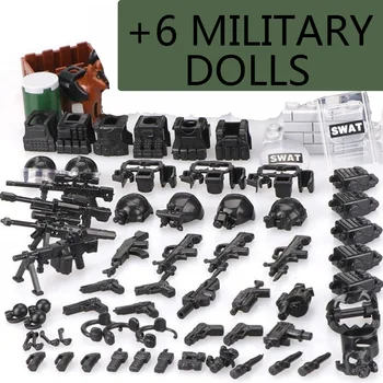 6pcs SWAT Military Army World War 2 Navy Seals Special Forces Team Soldier Building Blocks Figures Educational Toys Boys Gifts
6pcs SWAT Military Army World War 2 Navy Seals Special Forces Team Soldier Building Blocks Figures Educational Toys Boys Gifts