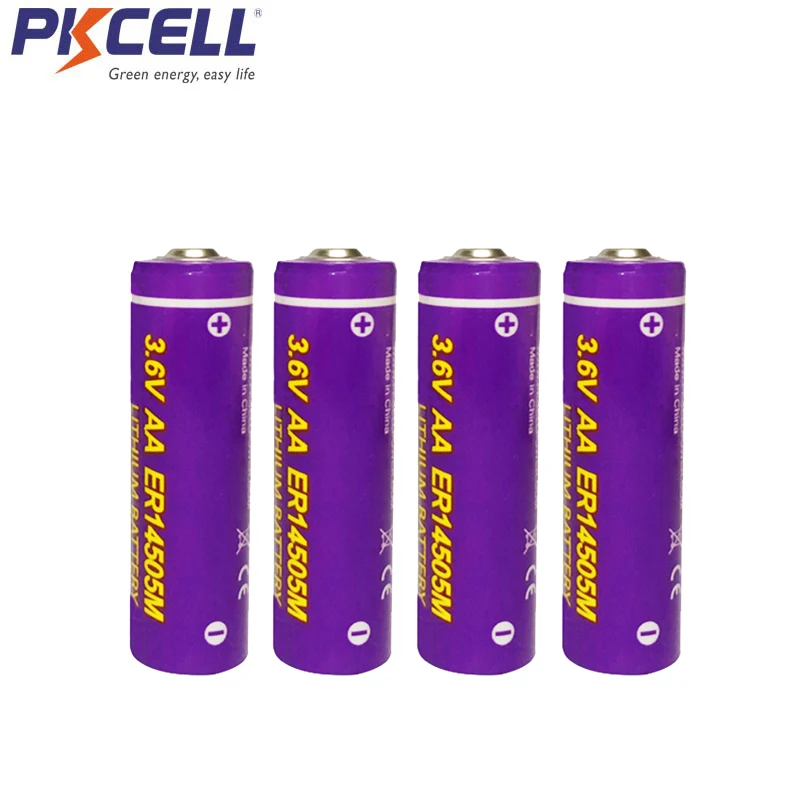 4PCS PKCELL ER14505M AA battery 3.6v 1800mah lithium batteries 14505 liSOCL2 cell batteries for GPS tracking,Cameras
4PCS PKCELL ER14505M AA battery 3.6v 1800mah lithium batteries 14505 liSOCL2 cell batteries for GPS tracking,Cameras