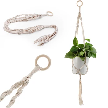 Vintage Knotted Plant Hanger Basket Green Flowerpot Macrame Lifting Rope Plant Hanger Pot Holder Garden Hanging Flower Display
Vintage Knotted Plant Hanger Basket Green Flowerpot Macrame Lifting Rope Plant Hanger Pot Holder Garden Hanging Flower Display